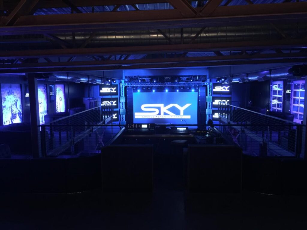 This is a picture of the inside of sky SLC